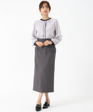 画像をギャラリービューアに読み込む, 配色バンドカラーブラウス/MM538110