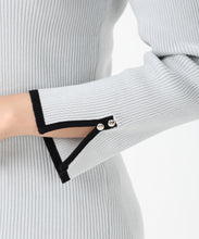 画像をギャラリービューアに読み込む, 配色袖スリットリブニット/MM558305