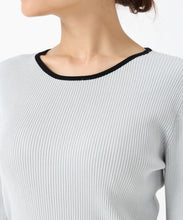 画像をギャラリービューアに読み込む, 配色袖スリットリブニット/MM558305