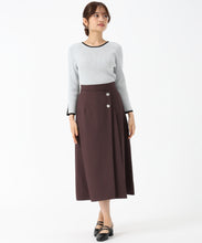 画像をギャラリービューアに読み込む, 配色袖スリットリブニット/MM558305