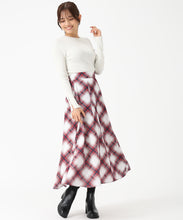 画像をギャラリービューアに読み込む, 【予約販売/9月上旬発売予定】バイアスチェックプリントスカート/MM537213