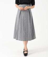 画像をギャラリービューアに読み込む, 【予約販売/9月上旬発売予定】チェック柄タックフレアスカート/MM537214