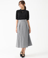 画像をギャラリービューアに読み込む, 【予約販売/9月上旬発売予定】チェック柄タックフレアスカート/MM537214