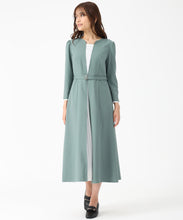 画像をギャラリービューアに読み込む, フロントプリーツワンピース/MM547401 (グリーン)