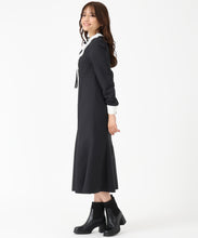 画像をギャラリービューアに読み込む, 襟付きラッフルコンビマーメイドワンピース/MM547406