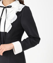 画像をギャラリービューアに読み込む, 襟付きラッフルコンビマーメイドワンピース/MM547406