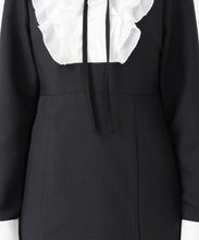 画像をギャラリービューアに読み込む, 襟付きラッフルコンビマーメイドワンピース/MM547406