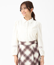 画像をギャラリービューアに読み込む, 袖レースシャツブラウス/MM548104