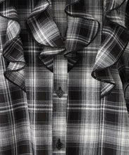 画像をギャラリービューアに読み込む, チェック柄フリルレイヤードブラウス/MM548106