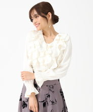 画像をギャラリービューアに読み込む, チェック柄フリルレイヤードブラウス/MM548106