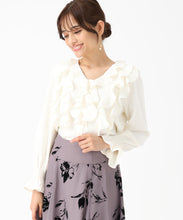 画像をギャラリービューアに読み込む, チェック柄フリルレイヤードブラウス/MM548106 (ホワイト)