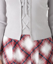 画像をギャラリービューアに読み込む, リボン編み上げ2wayニット/MM548302