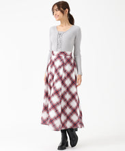 画像をギャラリービューアに読み込む, リボン編み上げ2wayニット/MM548302