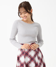 画像をギャラリービューアに読み込む, リボン編み上げ2wayニット/MM548302