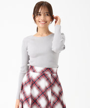 画像をギャラリービューアに読み込む, リボン編み上げ2wayニット/MM548302