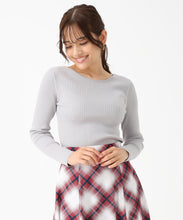 画像をギャラリービューアに読み込む, リボン編み上げ2wayニット/MM548302