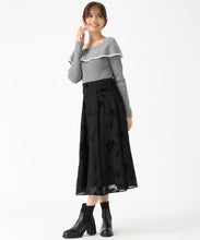 画像をギャラリービューアに読み込む, 2way配色アシメケープニット/MM548303