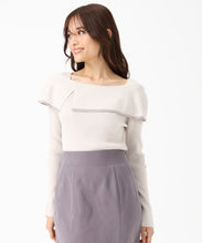 画像をギャラリービューアに読み込む, 2way配色アシメケープニット/MM548303