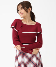 画像をギャラリービューアに読み込む, 2way配色アシメケープニット/MM548303