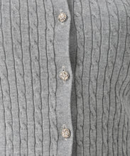画像をギャラリービューアに読み込む, 取り外し襟付きケーブルカーディガン/MM548402
