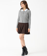 画像をギャラリービューアに読み込む, 取り外し襟付きケーブルカーディガン/MM548402