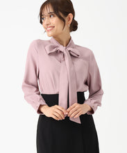 画像をギャラリービューアに読み込む, リボンボウタイブラウス/MM558109 (ピンク)