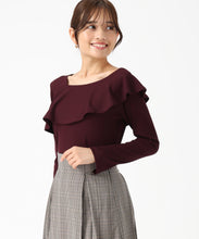 画像をギャラリービューアに読み込む, 【WEB限定】フリルカットソー/MM558201 (ワイン)