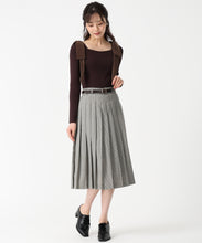 画像をギャラリービューアに読み込む, ベルト付きミディプリーツスカート/TT537210