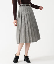 画像をギャラリービューアに読み込む, ベルト付きミディプリーツスカート/TT537210
