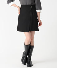 画像をギャラリービューアに読み込む, ラップミニスカート/TT537213 (ブラック)