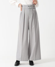画像をギャラリービューアに読み込む, ダブルベルト付ワイドパンツ/TT537303 (グレー)