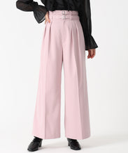 画像をギャラリービューアに読み込む, ダブルベルト付ワイドパンツ/TT537303 (ピンク)