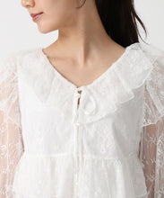 画像をギャラリービューアに読み込む, レースフリルリボンブラウス/TT538111