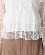 画像をギャラリービューアに読み込む, レースフリルリボンブラウス/TT538111