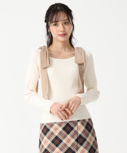 画像をギャラリービューアに読み込む, ベロア肩リボンニット/TT538309
