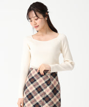 画像をギャラリービューアに読み込む, ベロア肩リボンニット/TT538309