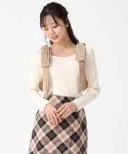 画像をギャラリービューアに読み込む, ベロア肩リボンニット/TT538309