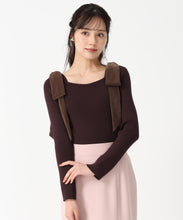 画像をギャラリービューアに読み込む, ベロア肩リボンニット/TT538309