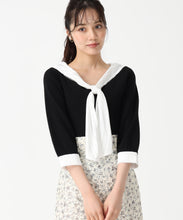 画像をギャラリービューアに読み込む, カフス付ニット/TT538310 (ブラック)