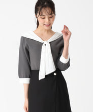 画像をギャラリービューアに読み込む, カフス付ニット/TT538310 (チャコールグレー)