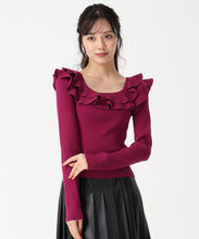 画像をギャラリービューアに読み込む, フリルカラーニット/TT538311