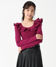 画像をギャラリービューアに読み込む, フリルカラーニット/TT538311