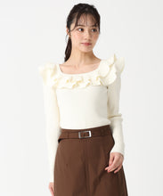 画像をギャラリービューアに読み込む, フリルカラーニット/TT538311