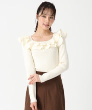 画像をギャラリービューアに読み込む, フリルカラーニット/TT538311