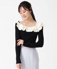 画像をギャラリービューアに読み込む, フリルカラーニット/TT538311