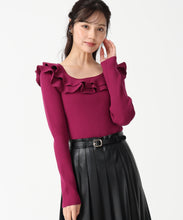 画像をギャラリービューアに読み込む, フリルカラーニット/TT538311