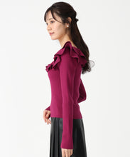 画像をギャラリービューアに読み込む, フリルカラーニット/TT538311