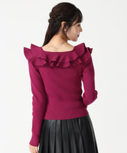 画像をギャラリービューアに読み込む, フリルカラーニット/TT538311