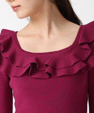 画像をギャラリービューアに読み込む, フリルカラーニット/TT538311