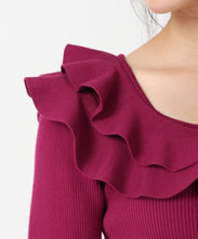 画像をギャラリービューアに読み込む, フリルカラーニット/TT538311